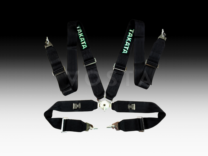 Takata 4 Point Harness - Black Style