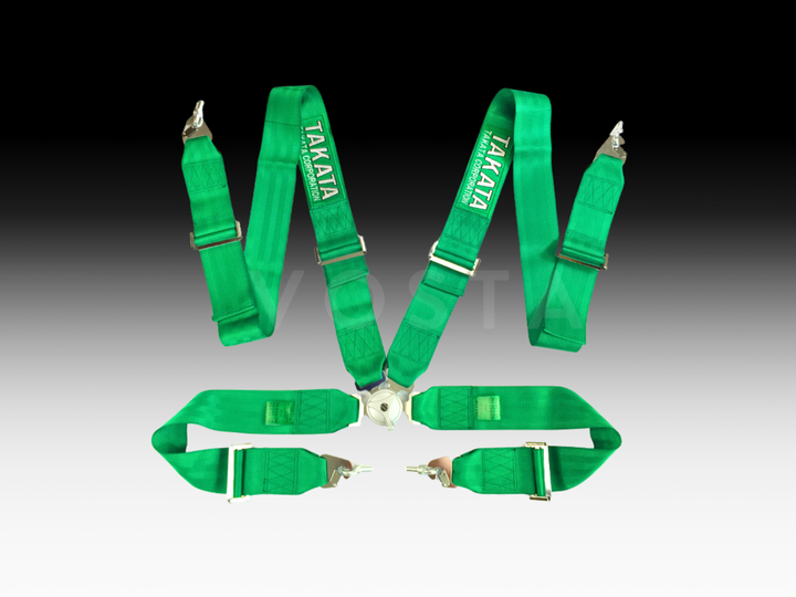 Takata 4 Point Harness - Green Style