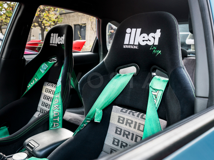 Takata 4 Point Harness - Green Style