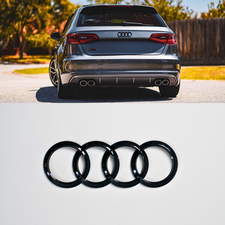 A3/S3/RS3 Black Rear Boot Audi Emblem