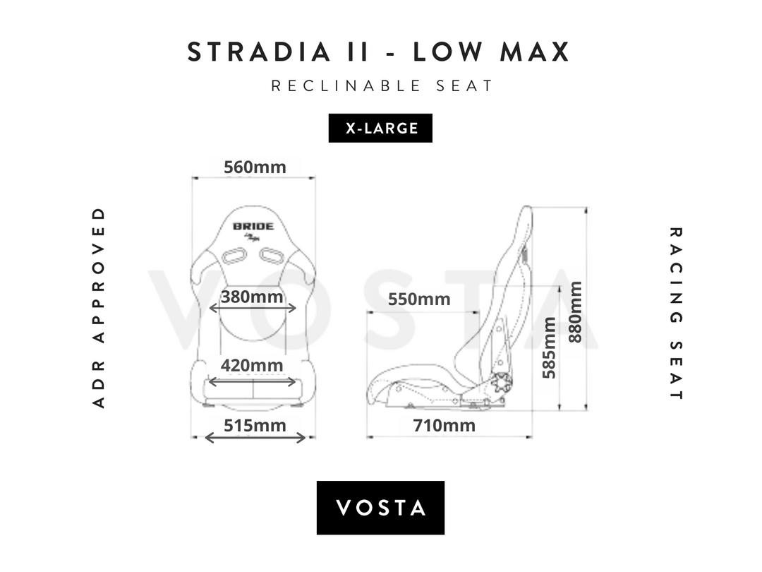 Bride Stradia II illest Gradation Seat - ADR Style