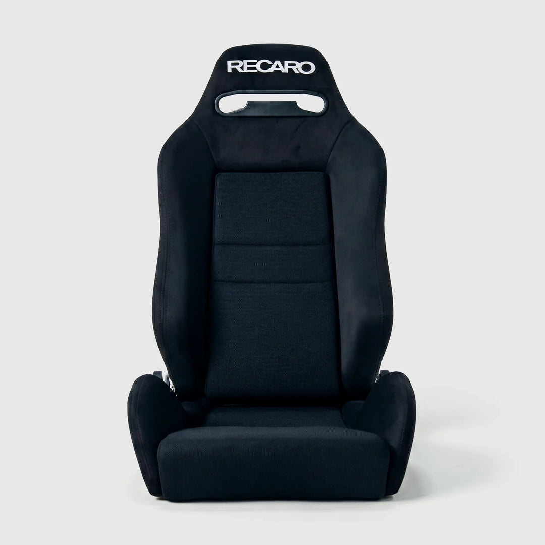 SR3 Style Style Recliner Seat, black Alcantara-style, front