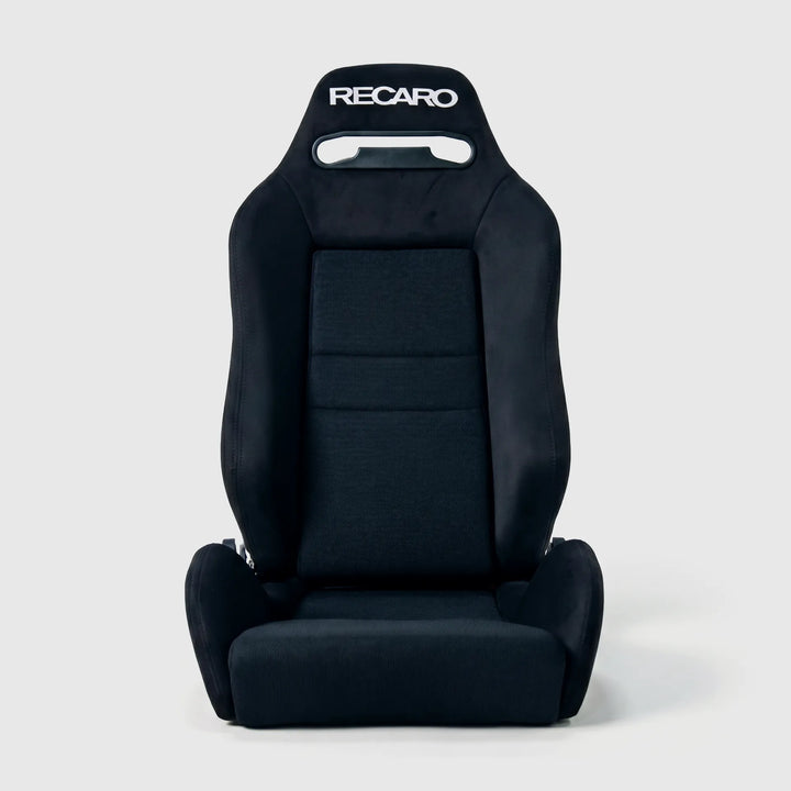 SR3 Style Style Recliner Seat, black Alcantara-style, front