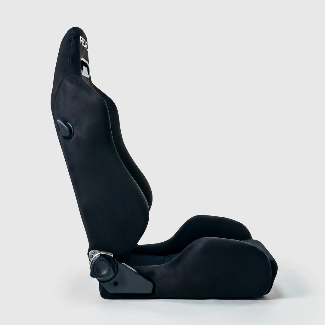 SR3 Style Style Recliner Seat, black Alcantara-style, side