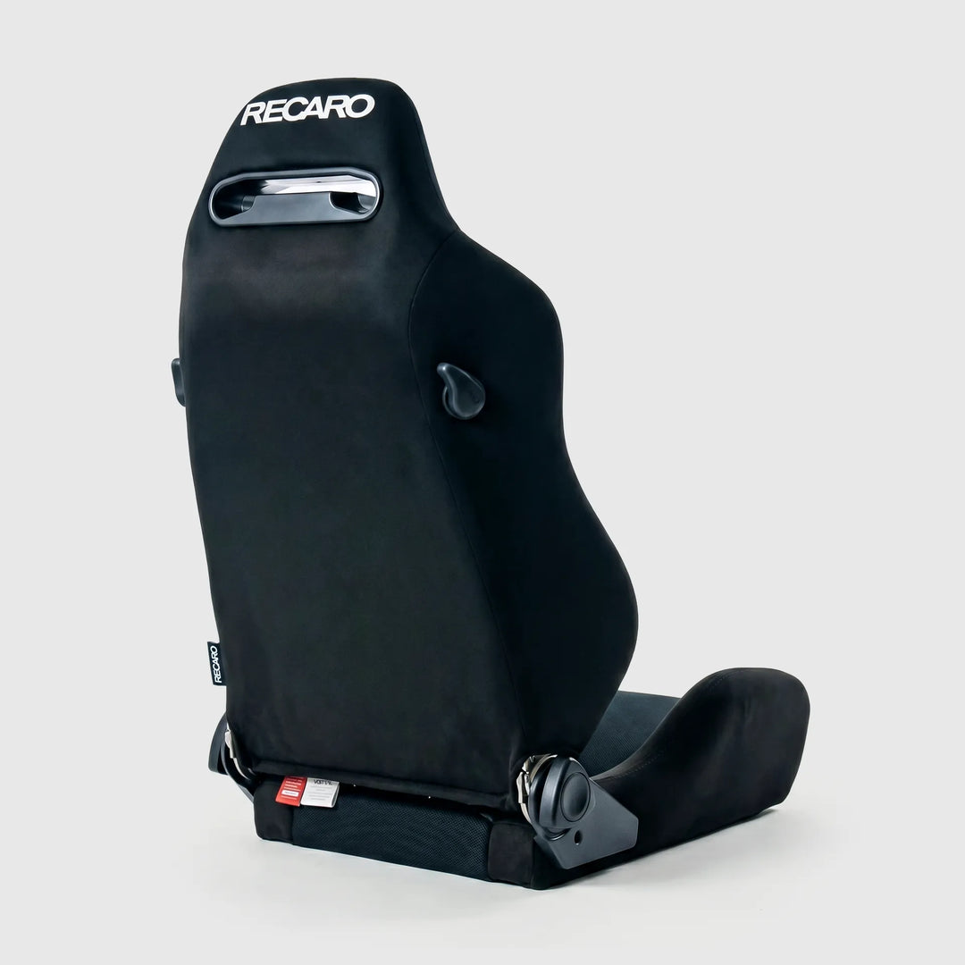 SR3 Style Style Recliner Seat, black Alcantara-style, rear three-quarter