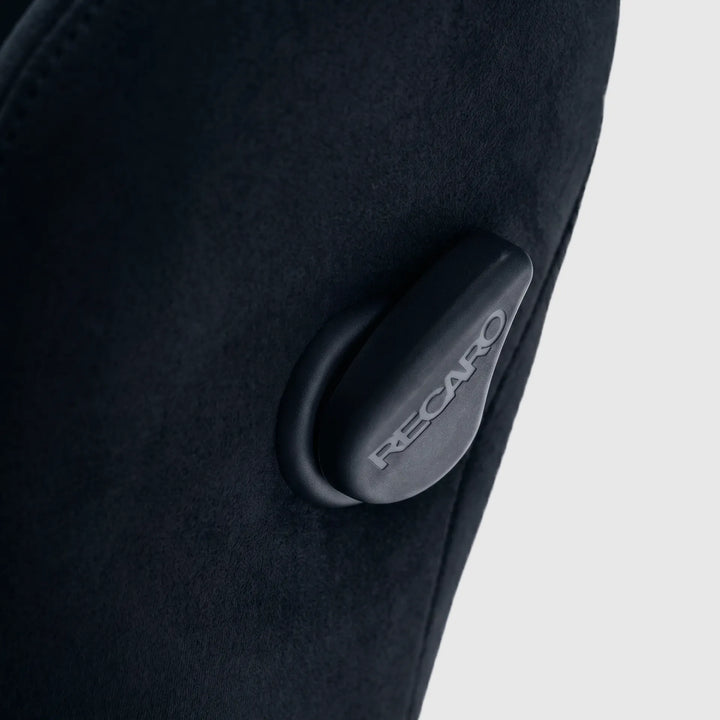 SR3 Style Style Recliner Seat, black Alcantara-style, stitching detail