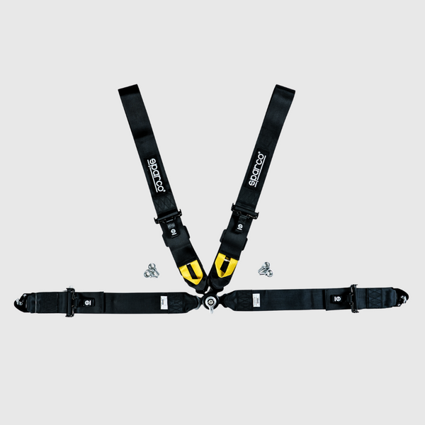 Sparco 4 Point Style Harness - Black.