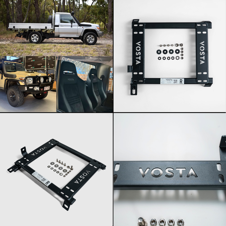 VOSTA Seat Base Adapter - TOYOTA LandCruiser 70 Series 75,76,78,79 Single Cab (Driver or Passenger)