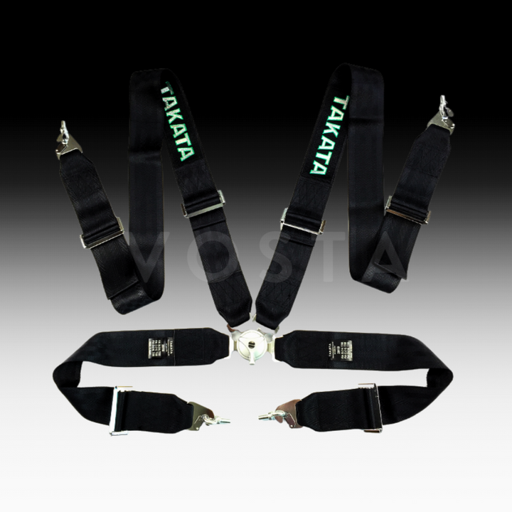 Takata 4 Point Harness - Black Style