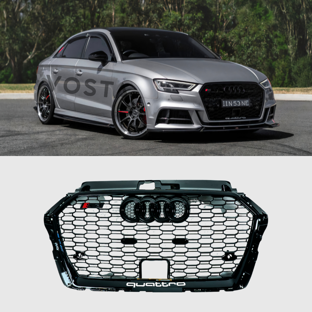 VOSTA A3/S3 RS3 8V-Style Honeycomb Grille (Facelift) - Late 2016-2021
