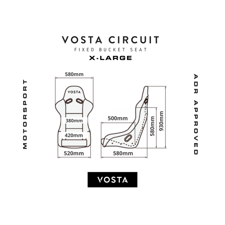 VOSTA Circuit Bucket Seat