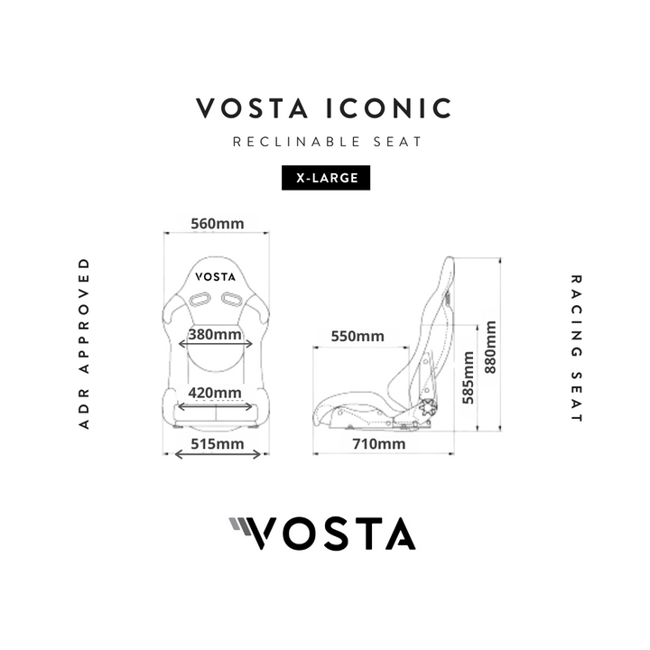 VOSTA Iconic Seat - ADR APPROVED