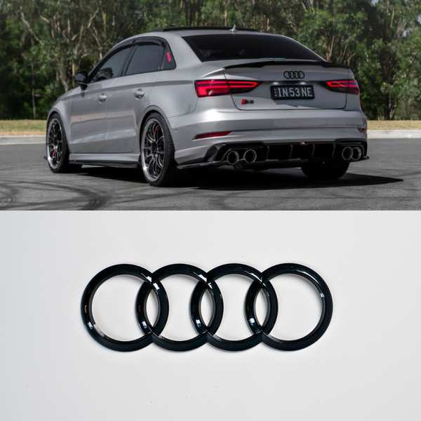 Audi Black Rear Boot Emblem (A3/A4/A5).