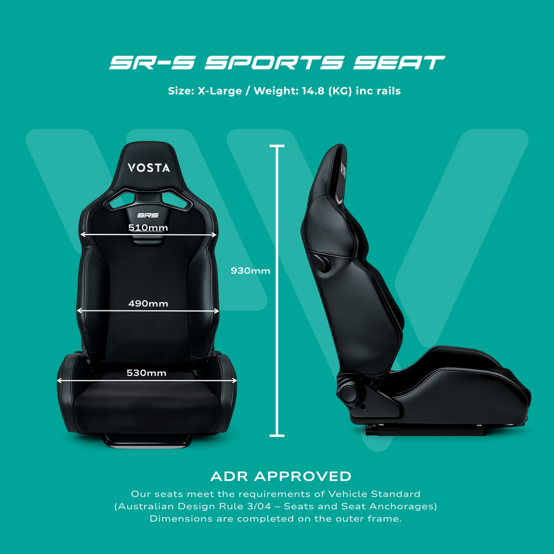 VOSTA SR-S Leather Alcantara Recliner Seat - ADR APPROVED