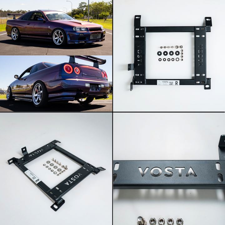 VOSTA Seat Base Adapter -  NISSAN SKYLINE R34 (Driver or Passenger)