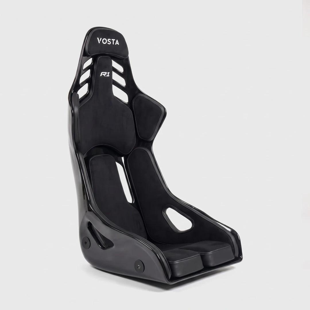 VOSTA R1 FRP bucket seat, three-quarter front view