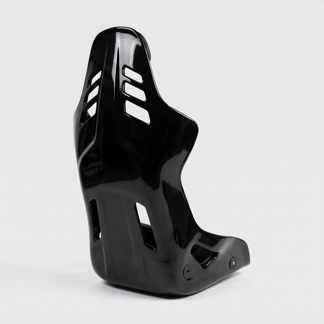 VOSTA R1 FRP bucket seat, rear three-quarter view of the FRP shell