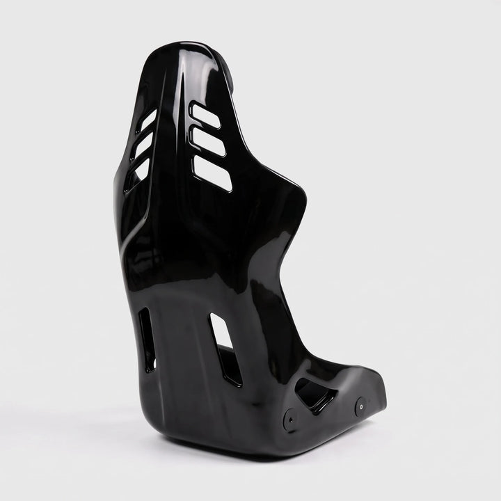 VOSTA R1 FRP bucket seat, rear three-quarter view of the FRP shell